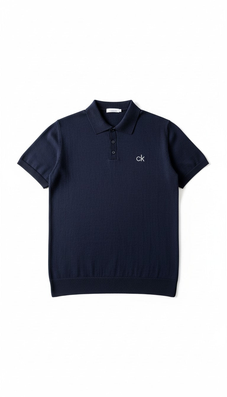 Calvin Klein Basic Polo Yaka -  Lacivert