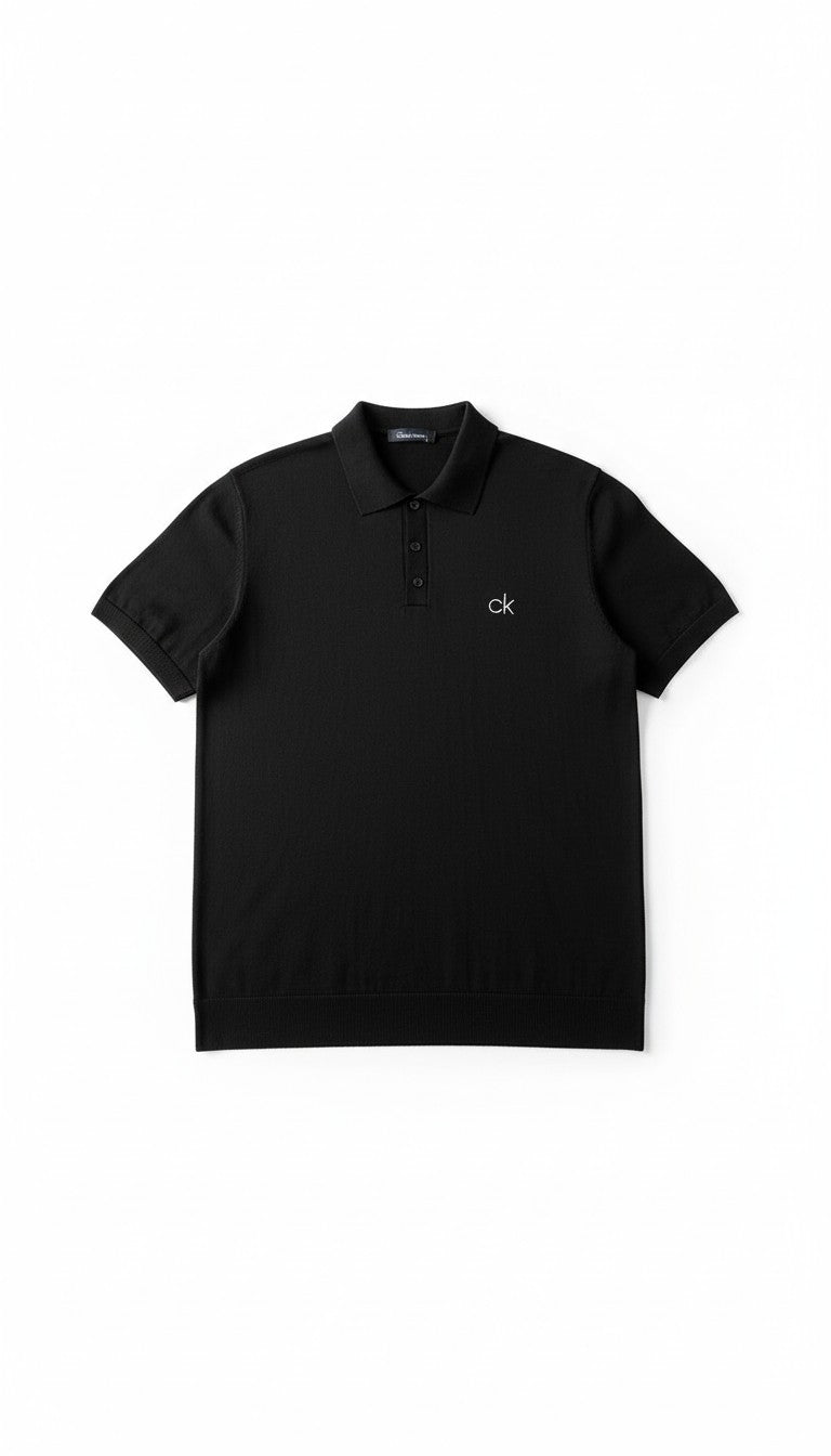 Calvin Klein Basic Polo Yaka -  Siyah