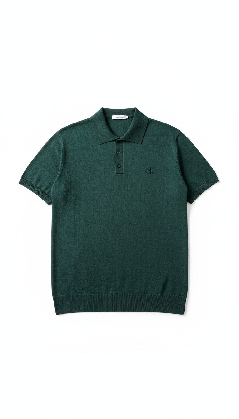 Calvin Klein Basic Polo Yaka -  Yeşil