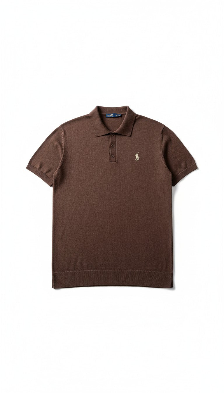 PRL Basic Polo Yaka - Kahve