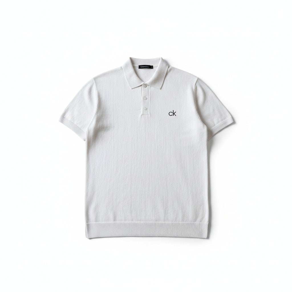 Calvin Klein Basic Polo Yaka -  Beyaz