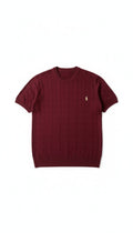 Polo Ralph Lauren Örgülü T-Shirt - Bordo
