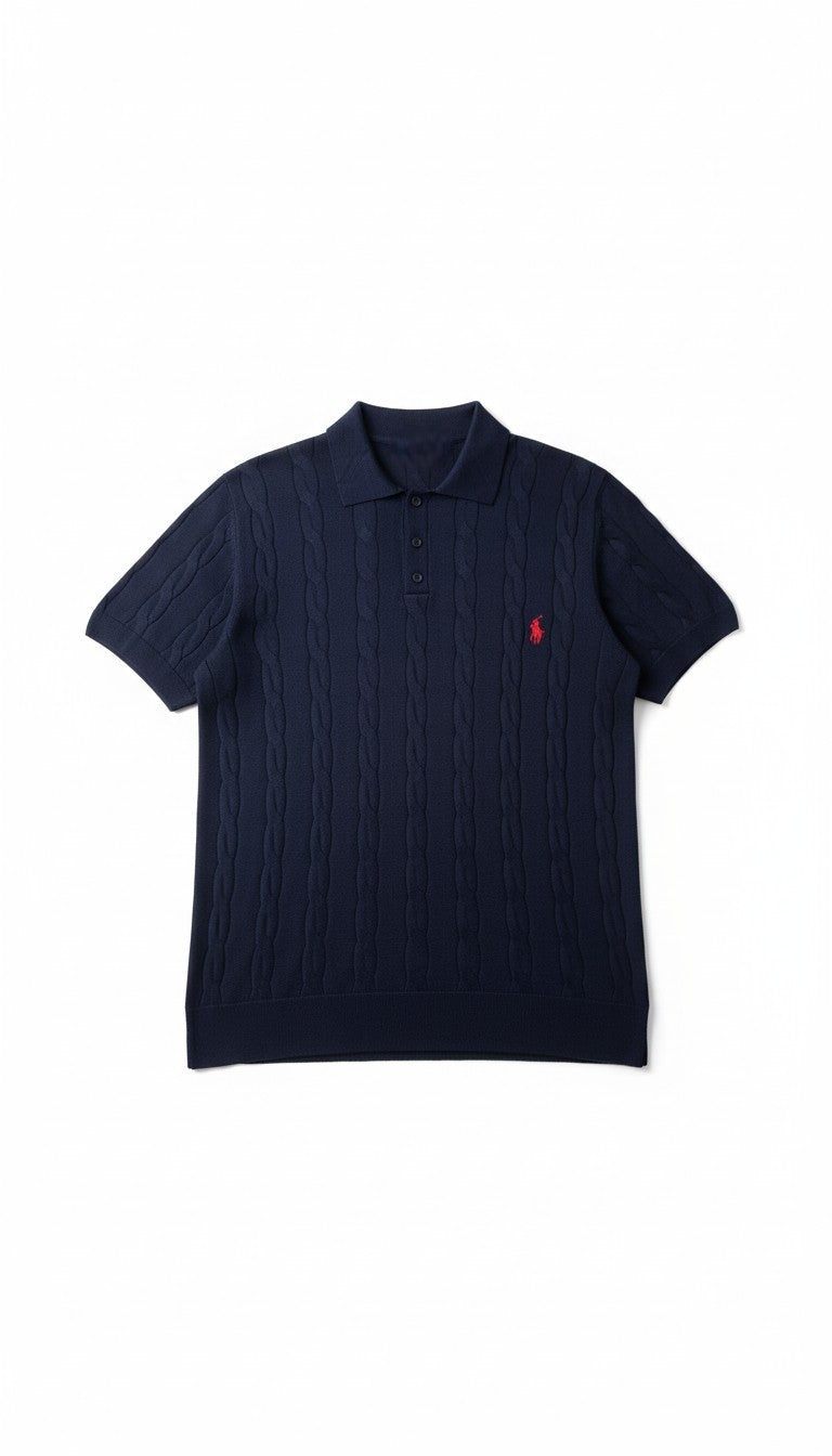 Polo Ralph Lauren Örgülü Polo Yaka - Lacivert