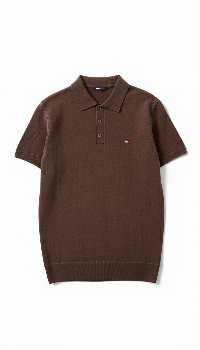 Tommy Basic Polo Yaka - Kahve